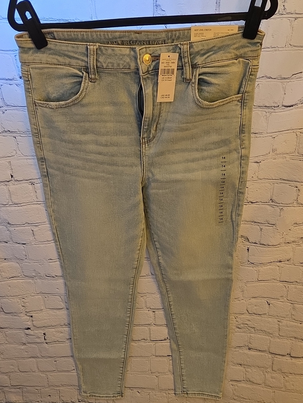 American Eagle Outfitters Light Wash High-Rise Jeggings